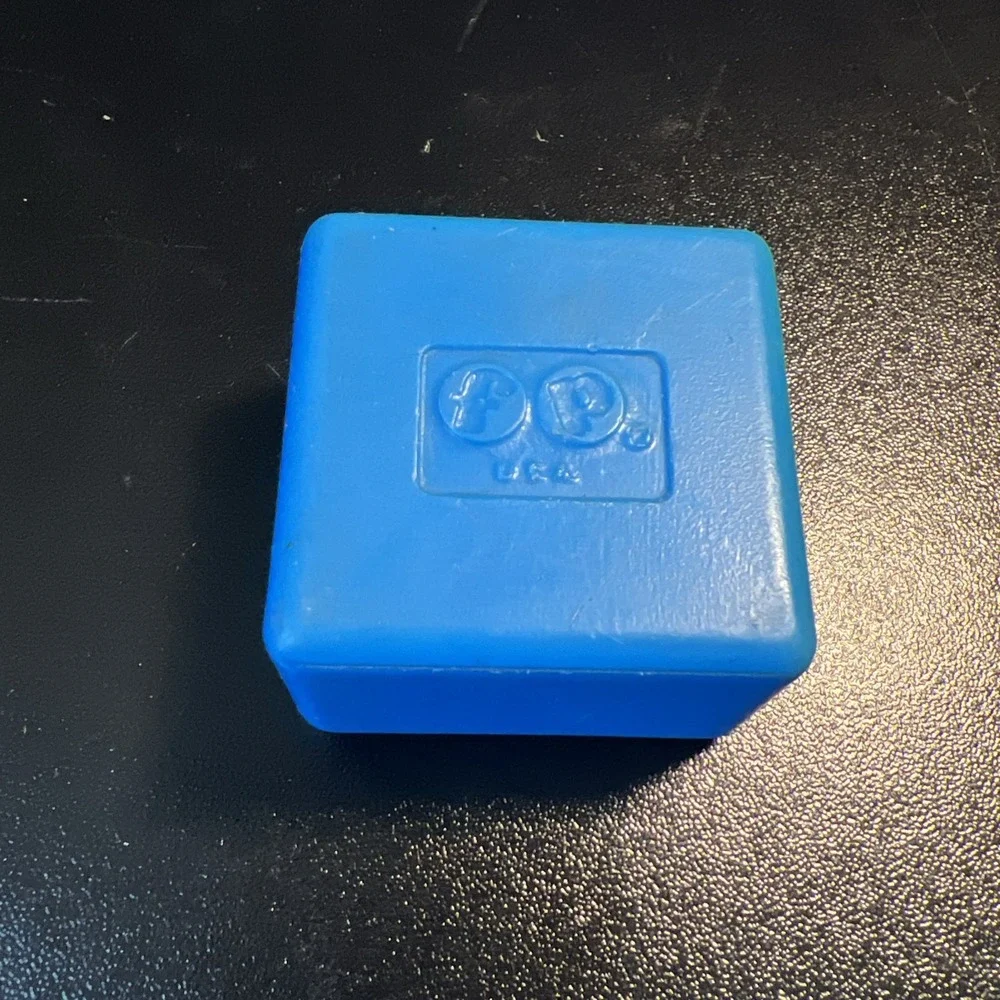 Vintage 1970's FISHER PRICE Shape Sorter ToyReplacement Blue Square Block